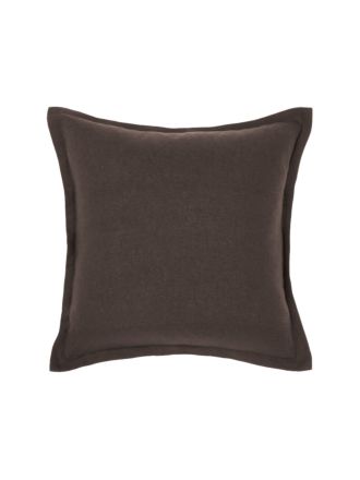 Nimes Espresso Linen Tailored Cushion 48x48cm