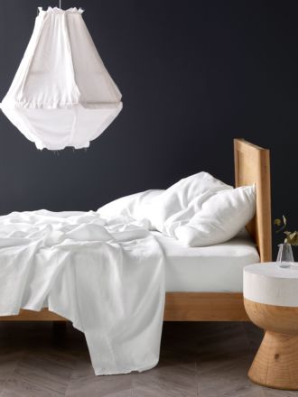 Pure Linen White Sheet Set