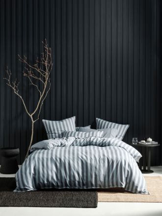 ReJeaneration Adrie Charcoal Quilt Cover Set