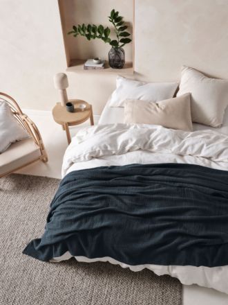 Waffle Slate Blanket