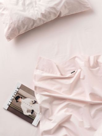 300TC Pink Cotton Percale Sheet Set