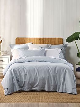 Pin Point Blue Quilt Cover Set