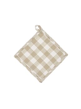 Check Beige Pot Holder