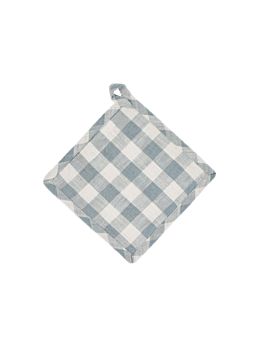 Check Light Blue Pot Holder