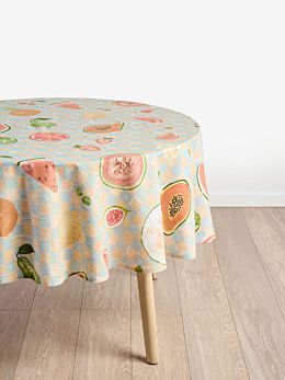 Fruta Round Tablecloth