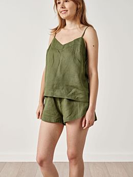 Nimes Moss Linen Cami