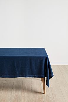 Nimes Navy Linen Tablecloth