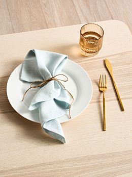 Nimes Sky Linen 4-Piece Napkin Set