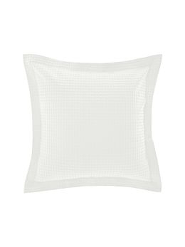 Deluxe Waffle White European Pillowcase