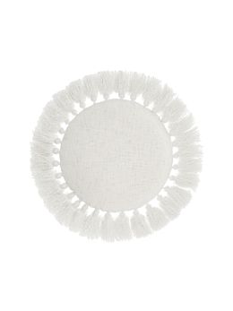 Florida White Cushion 45cm Round