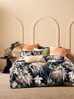 Harlow Black Quilt Cover Set