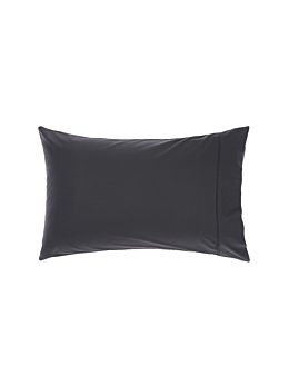 Nara Charcoal Bamboo Cotton Standard Pillowcase