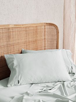 Nara Bamboo Cotton Sky Standard Pillowcase
