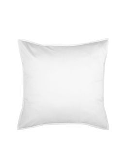 Nara White Bamboo Cotton European Pillowcase