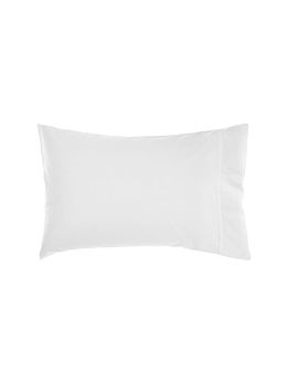 Nara Bamboo Cotton White Standard Pillowcase
