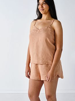 Nimes Clay Linen Cami