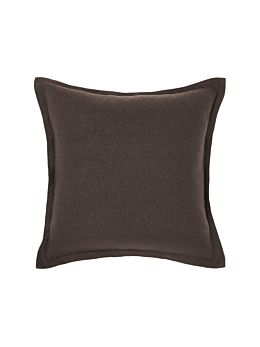 Nimes Espresso Linen Tailored Cushion 48x48cm