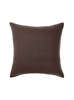 Nimes Espresso Linen European Pillowcase