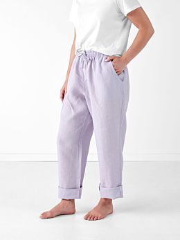 Nimes Lilac Linen Pants