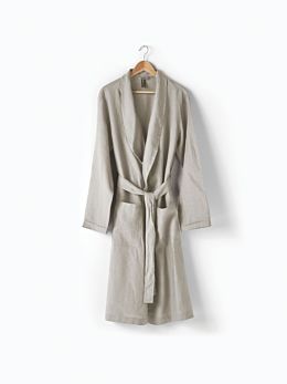 Nimes Natural Linen Robe