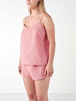 Nimes Rosette Linen Cami
