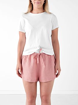 Nimes Rosette Linen Shorts