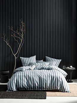 ReJeaneration Adrie Charcoal Quilt Cover Set