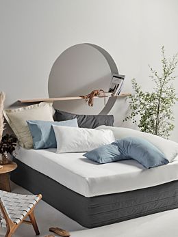 300TC Cotton Percale Vienna Fitted Sheet 40cm