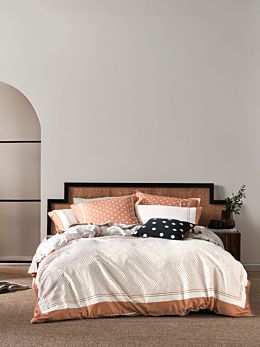 Vivienne Brandy Quilt Cover Set