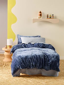 Milly Dark Blue Quilt Cover Set