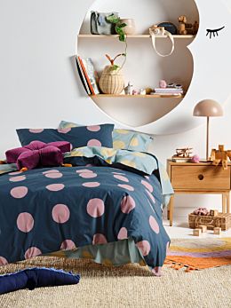 Roundabout Denim-Arctic Quilt Cover Set