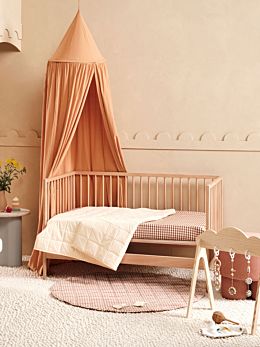 Springsteen Peach Cot Coverlet